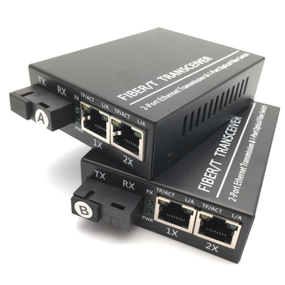 Πομποδέκτης 100/100 RJ45 Gigabit Ethernet ενιαίος μετατροπέας μέσων τρόπου ινών ενιαίος