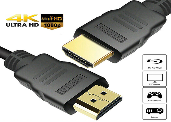 Καλυμμένο χρυσός αρσενικό HDMI στο αρσενικό καλώδιο τρισδιάστατο 1080P 2160P 4K 1M 1.5M 2M 3M 5M 10M 15M 20M 25M