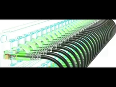 2 X Τεχνικές ίνες Om3 + 2 X 14 AWG + 2 X Καλώδιο Cat6a Υβριδικό χαλκό Καλώδιο οπτικών ινών