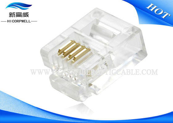 RJ45 καλώδιο 8p8c Cat5 του τοπικού LAN Ethernet συνδετήρων/υψηλή επίδοση συνδετήρων Cat5e UTP