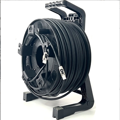Εναρμόνιση σκηνής 80M 100M Cat6 Cat5 Προετοιμασμένο καλώδιο δικτύου καλωδίου περιστρεφόμενο τύμπανο για βίντεο ήχο