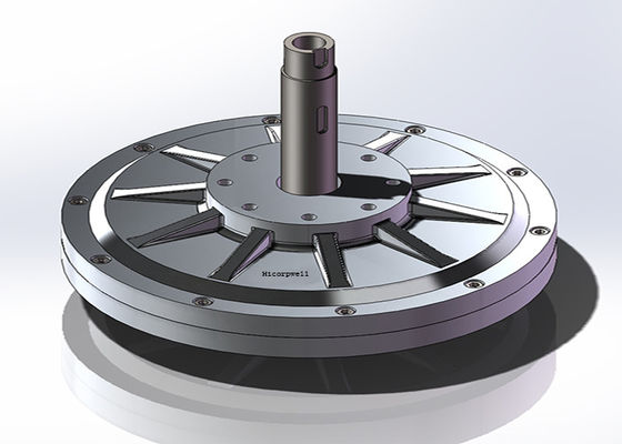 0.3kW Low rpm (200rpm) Low Torque Axial Flux Permanent Magnet Generator with Inner Rotor (shaft rotation, shell fixed wires from the shell Permanent Magnet Generator Motor (Αξιοστρόφιο χαμηλής στροφής με εσωτερικό περιστροφικό, σταθερά καλώδια από το κέλυφος)
