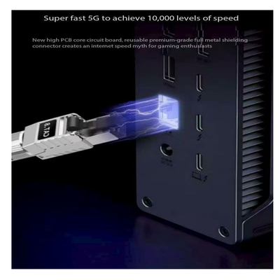 Καλώδιο Ethernet 100m 30M 50M Cat6 CAT8 SFTP Jumper Cable Χρυσόχρωμα RJ45 Connector Καλώδιο Ethernet Cat8