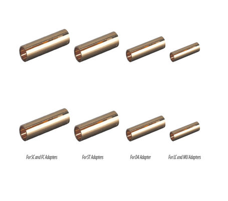 αλουμινένιο κεραμικό μανίκι Οπτική ίνα Standard SC Οπτική ίνα Copper Sleeve Οπτική ίνα Sleeve