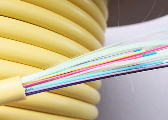 Εύκαμπτο σφιχτό πολλαπλού τρόπου εσωτερικό πορτοκαλί χρώμα καλωδίων διανομής οπτικών ινών απομονωτών