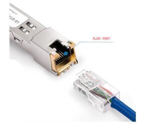 10 100 χαλκός 1000 βάση-τ 100M πομποδέκτης RJ45 SFP