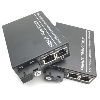 IEC 60794 πομποδέκτης 20KM 1SC 2 RJ45 850nm 1310nm 1550nm Ethernet οπτικών ινών
