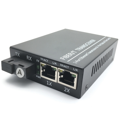 IEC 60794 πομποδέκτης 20KM 1SC 2 RJ45 850nm 1310nm 1550nm Ethernet οπτικών ινών